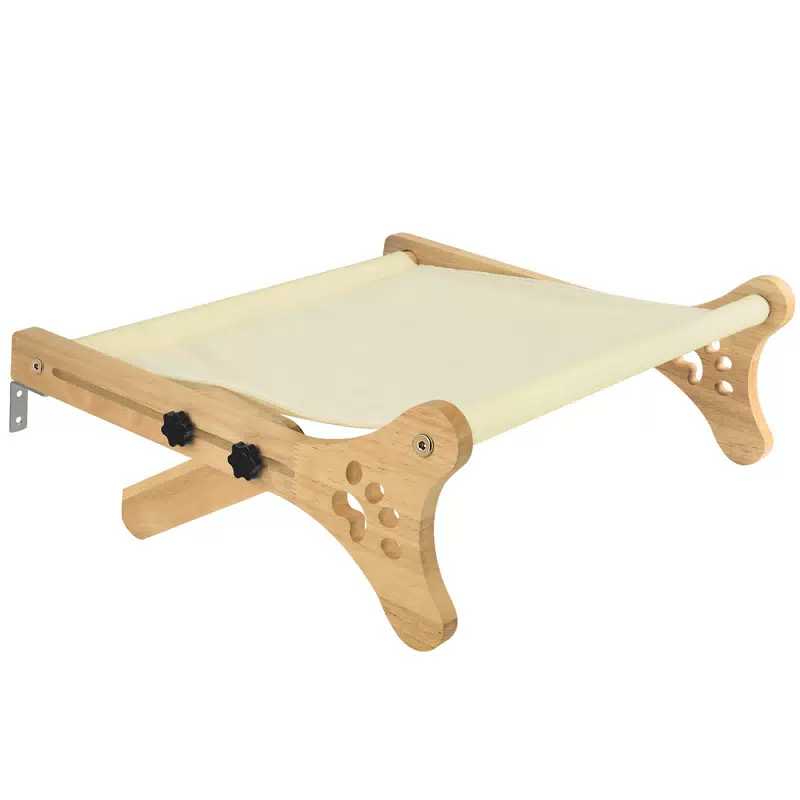 Wooden Wall-Mounted Cat Window Bed