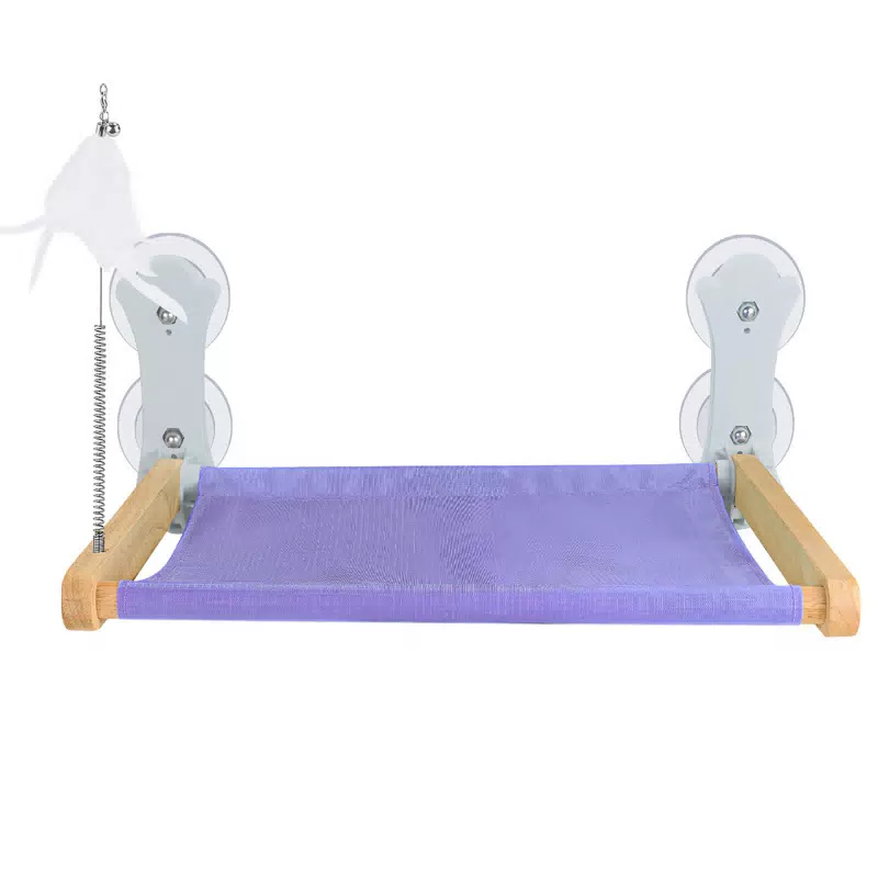 Wooden Suction-Mounted Cat Window Bed