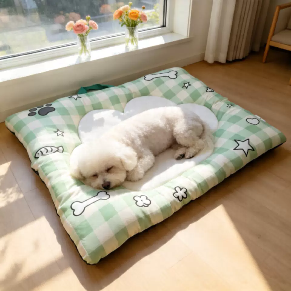 Portable Waterproof Pet Bed Mat Fluorescent Green