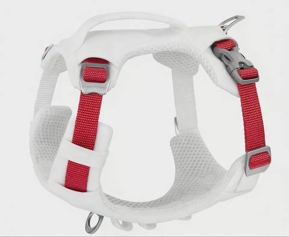 Outdoor Soft Comfortable Heavy Duty Dog Harness Adjustable Padded Polyester XL Protective Vest Wholesale White / XS