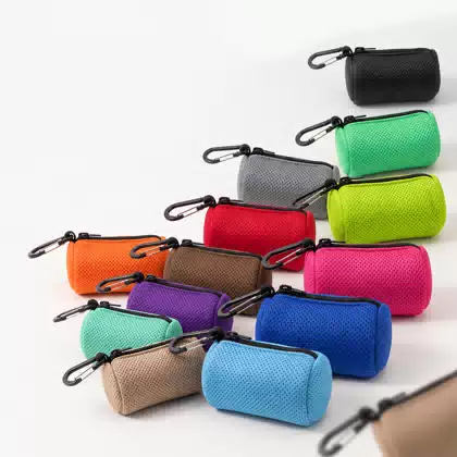 Mesh Dog Waste Bag Pouch with Clip