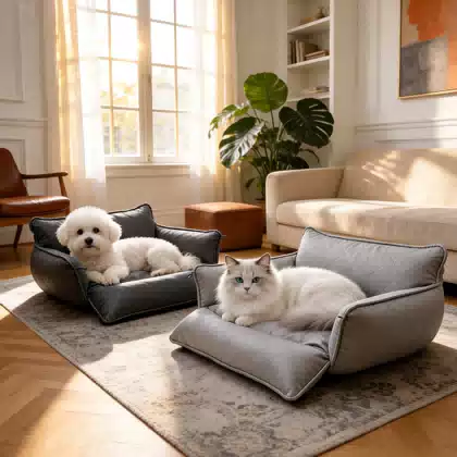 Source-factory cat Car Bed Leather Pet Bed Universal Cats Dogs Waterproof Wear-resistant Detachable Washable Luxury Dog Car Beds