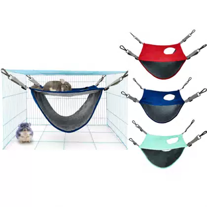 Double-Layer Plush Small Pet Hammock