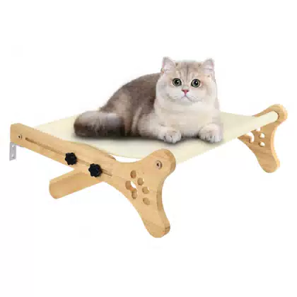 Wooden Wall-Mounted Cat Window Bed