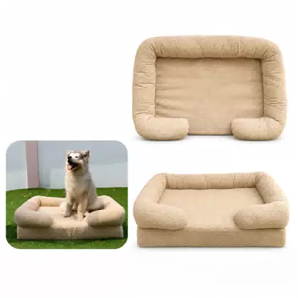 Washable Teddy Fleece Pet Bed