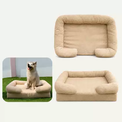 Washable Teddy Fleece Pet Bed