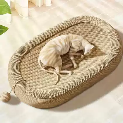 Sisal Cat Scratching Board Modern Style Oversized Eco-Friendly 61cm Carton Packaging Wear-Resistant No Dandruff All Seasons