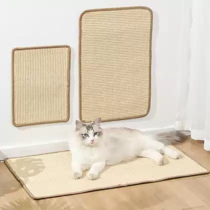 Cat Scratch Board Does Not Drop Crumbs Sisal Mat Vertical Wall-mounted Scratch-resistant Wear-resistant Cat Claw Grinding Toy