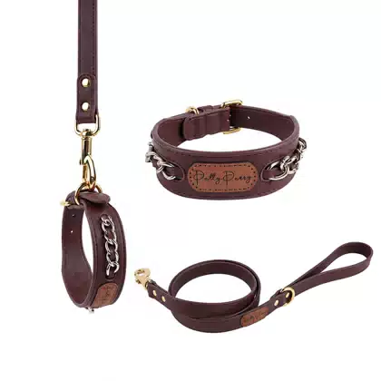 Custom Logo PU Leather Dog Collar Soft and Stylish with Quick Release Feature for All Sizes of Pets-Stainless Steel Material