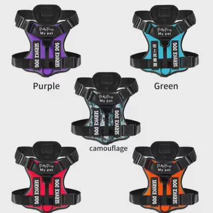 New Tactical Design: High Protection, Injury Prevention Dog Harness for Large Breeds