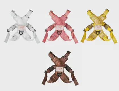 Adjustable Solid Simple Fashion Eco-Friendly Nylon Pet Harness Vest Big Dog Training Walking Harness No Pull Cat & Dog Use