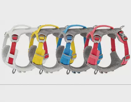Outdoor Soft Comfortable Heavy Duty Dog Harness Adjustable Padded Polyester XL Protective Vest Wholesale