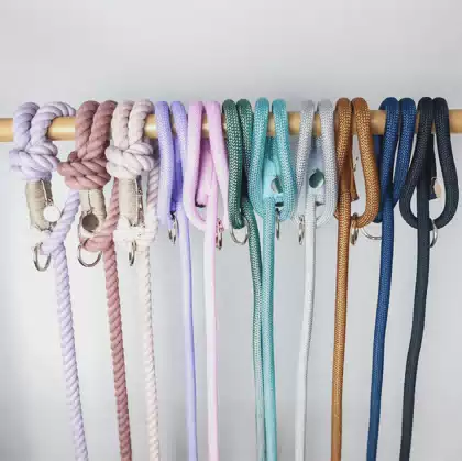 Handsfree PET Lead 5 in 1 Belt Waist Rope Cotton Leads Adjustable Slip Custom Braided Crossbody Hands Free Dog Leash for Running