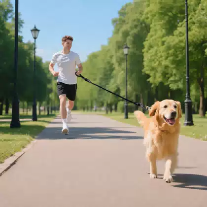 Elastic Nylon Dog Leash with Zinc-Alloy Clip