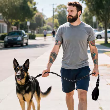 Reflective Heavy-Duty Nylon Dog Leash